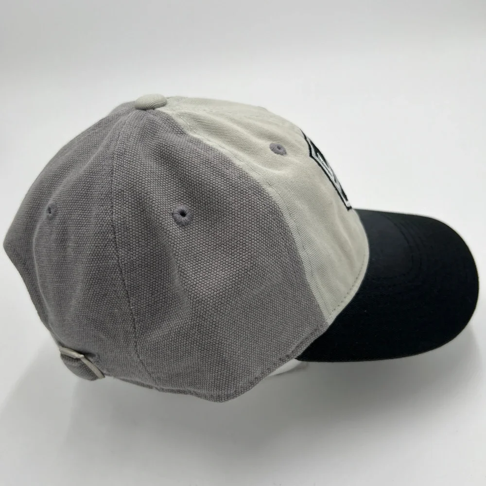 Adidas Los Angeles Kings NHL Hat Grey Black Sun Bleached Slouch Adjustable